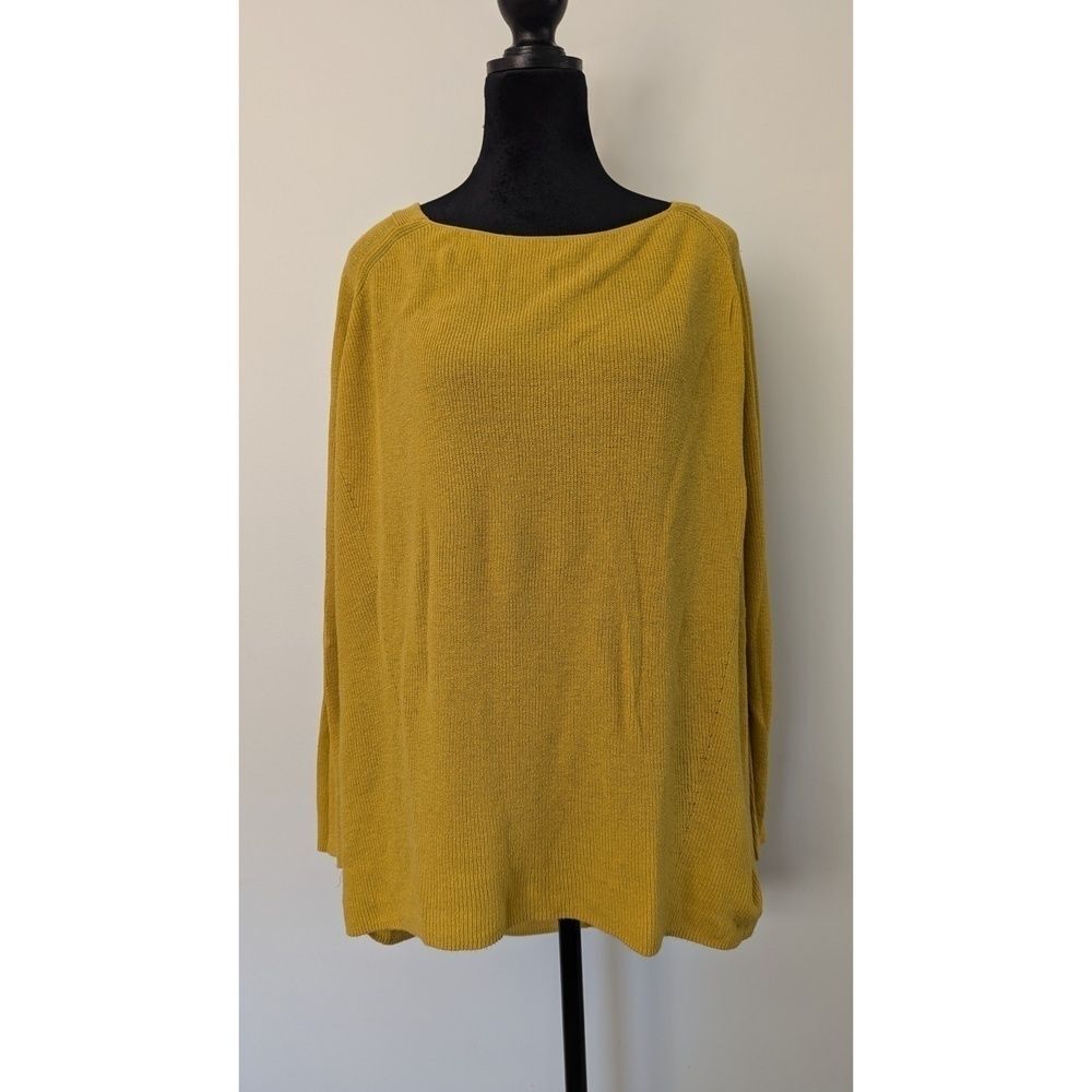 Mustard Yellow Slouchy Sweater Knit Lou & Grey Loft